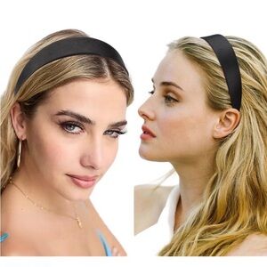 Sleek Black Minimalist Hair Accessories Set